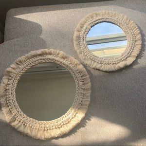 Macrame Mirror Set